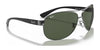 Ray-Ban RB3386 Sunglasses / Gunmetal №004/71 / Dark Green (3N 12.9%) / Size 63