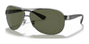 Ray-Ban RB3386 Sunglasses / Gunmetal №004/9A / G-15 Green (Polarized) (3P 16%) / Size 63