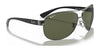 Ray-Ban RB3386 Sunglasses / Gunmetal №004/71 / Dark Green (3N 12.9%) / Size 63