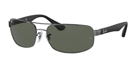 Ray-Ban RB3445 Sunglasses Gunmetal / Green Classic G-15