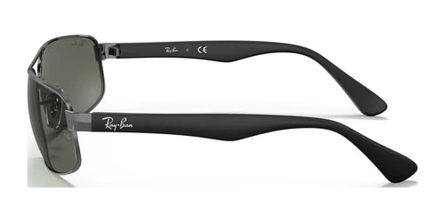 Ray-Ban RB3445 Sunglasses / Gunmetal №4 / Green Classic G-15 (3N 12.9%) / Size 61