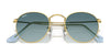Ray-Ban ROUND METAL RB3447 Sunglasses / Matte Havana On Matte Silver №9277B1 / Dark Grey (3N 15.30%) / Size 50