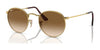 Ray-Ban ROUND METAL RB3447 Sunglasses / Gold №001/51 / Brown (2N 30.5%) / Size 47