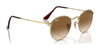 Ray-Ban ROUND METAL RB3447 Sunglasses / Matte Havana On Matte Silver №9277B1 / Dark Grey (3N 15.30%) / Size 50