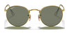 Ray-Ban ROUND METAL RB3447 Sunglasses / Matte Havana On Matte Silver №9277B1 / Dark Grey (3N 15.30%) / Size 50