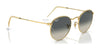 Ray-Ban ROUND METAL RB3447 Sunglasses / Matte Havana On Matte Silver №9277B1 / Dark Grey (3N 15.30%) / Size 50
