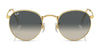 Ray-Ban ROUND METAL RB3447 Sunglasses / Matte Havana On Matte Silver №9277B1 / Dark Grey (3N 15.30%) / Size 50
