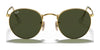 Ray-Ban ROUND METAL RB3447 Sunglasses / Matte Havana On Matte Silver №9277B1 / Dark Grey (3N 15.30%) / Size 50