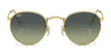 Ray-Ban ROUND METAL RB3447 Sunglasses / Matte Havana On Matte Silver №9277B1 / Dark Grey (3N 15.30%) / Size 50