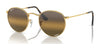 Ray-Ban ROUND METAL RB3447 Sunglasses / Arista Gold №001/G5 / Silver/Brown (Polarized) (2P 22.5%) / Size 50
