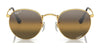 Ray-Ban ROUND METAL RB3447 Sunglasses / Matte Havana On Matte Silver №9277B1 / Dark Grey (3N 15.30%) / Size 50
