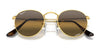 Ray-Ban ROUND METAL RB3447 Sunglasses / Matte Havana On Matte Silver №9277B1 / Dark Grey (3N 15.30%) / Size 50