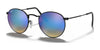 Ray-Ban ROUND METAL RB3447 Sunglasses / Black №002/4O / Blue (3N 14.4%) / Size 50