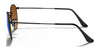 Ray-Ban ROUND METAL RB3447 Sunglasses / Matte Havana On Matte Silver №9277B1 / Dark Grey (3N 15.30%) / Size 50