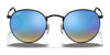 Ray-Ban ROUND METAL RB3447 Sunglasses / Matte Havana On Matte Silver №9277B1 / Dark Grey (3N 15.30%) / Size 50