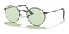 Ray-Ban ROUND METAL RB3447 Sunglasses / Gunmetal №004/T1 / Evolve Green To Blue (Photochromic) (2F 31.70%) / Size 50