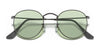 Ray-Ban ROUND METAL RB3447 Sunglasses / Matte Havana On Matte Silver №9277B1 / Dark Grey (3N 15.30%) / Size 50