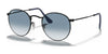Ray-Ban ROUND METAL RB3447 Sunglasses / Black №006/3F / Light Blue Gradient (2N 29.9%) / Size 50