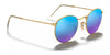 Ray-Ban ROUND METAL RB3447 Sunglasses / Matte Havana On Matte Silver №9277B1 / Dark Grey (3N 15.30%) / Size 50