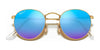Ray-Ban ROUND METAL RB3447 Sunglasses / Matte Havana On Matte Silver №9277B1 / Dark Grey (3N 15.30%) / Size 50