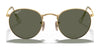 Ray-Ban ROUND METAL RB3447 Sunglasses / Matte Havana On Matte Silver №9277B1 / Dark Grey (3N 15.30%) / Size 50