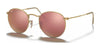 Ray-Ban ROUND METAL RB3447 Sunglasses / Gold №112/Z2 / Brown (2N 18.5%) / Size 50