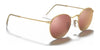 Ray-Ban ROUND METAL RB3447 Sunglasses / Matte Havana On Matte Silver №9277B1 / Dark Grey (3N 15.30%) / Size 50