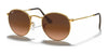 Ray-Ban ROUND METAL RB3447 Sunglasses / Light Bronze №9001A5 / Pink/Brown Gradient (3N 15.5%) / Size 47