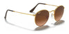 Ray-Ban ROUND METAL RB3447 Sunglasses / Matte Havana On Matte Silver №9277B1 / Dark Grey (3N 15.30%) / Size 50