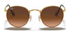 Ray-Ban ROUND METAL RB3447 Sunglasses / Matte Havana On Matte Silver №9277B1 / Dark Grey (3N 15.30%) / Size 50