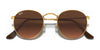 Ray-Ban ROUND METAL RB3447 Sunglasses / Matte Havana On Matte Silver №9277B1 / Dark Grey (3N 15.30%) / Size 50