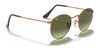 Ray-Ban ROUND METAL RB3447 Sunglasses / Matte Havana On Matte Silver №9277B1 / Dark Grey (3N 15.30%) / Size 50