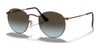 Ray-Ban ROUND METAL RB3447 Sunglasses / Bronze-Copper №900396 / Blue (3N 14.5%) / Size 50