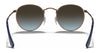 Ray-Ban ROUND METAL RB3447 Sunglasses / Matte Havana On Matte Silver №9277B1 / Dark Grey (3N 15.30%) / Size 50