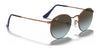 Ray-Ban ROUND METAL RB3447 Sunglasses / Matte Havana On Matte Silver №9277B1 / Dark Grey (3N 15.30%) / Size 50
