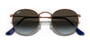 Ray-Ban ROUND METAL RB3447 Sunglasses / Matte Havana On Matte Silver №9277B1 / Dark Grey (3N 15.30%) / Size 50