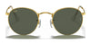 Ray-Ban ROUND METAL RB3447 Sunglasses / Matte Havana On Matte Silver №9277B1 / Dark Grey (3N 15.30%) / Size 50