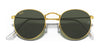 Ray-Ban ROUND METAL RB3447 Sunglasses / Matte Havana On Matte Silver №9277B1 / Dark Grey (3N 15.30%) / Size 50