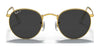 Ray-Ban ROUND METAL RB3447 Sunglasses / Matte Havana On Matte Silver №9277B1 / Dark Grey (3N 15.30%) / Size 50