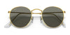 Ray-Ban ROUND METAL RB3447 Sunglasses / Matte Havana On Matte Silver №9277B1 / Dark Grey (3N 15.30%) / Size 50