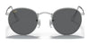 Ray-Ban ROUND METAL RB3447 Sunglasses / Matte Havana On Matte Silver №9277B1 / Dark Grey (3N 15.30%) / Size 50