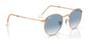 Ray-Ban ROUND METAL RB3447 Sunglasses / Matte Havana On Matte Silver №9277B1 / Dark Grey (3N 15.30%) / Size 50