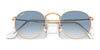Ray-Ban ROUND METAL RB3447 Sunglasses / Matte Havana On Matte Silver №9277B1 / Dark Grey (3N 15.30%) / Size 50