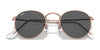 Ray-Ban ROUND METAL RB3447 Sunglasses / Matte Havana On Matte Silver №9277B1 / Dark Grey (3N 15.30%) / Size 50