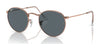 Ray-Ban ROUND METAL RB3447 Sunglasses / Rose Gold №9202R5 / Blue (3N 10.7%) / Size 47