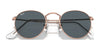 Ray-Ban ROUND METAL RB3447 Sunglasses / Matte Havana On Matte Silver №9277B1 / Dark Grey (3N 15.30%) / Size 50