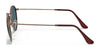 Ray-Ban ROUND METAL RB3447 Sunglasses / Matte Havana On Matte Silver №9277B1 / Dark Grey (3N 15.30%) / Size 50