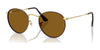 Ray-Ban ROUND METAL RB3447 Sunglasses / Matte Havana On Matte Arista Gold №927533 / Brown (3N 14.6%) / Size 50