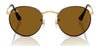Ray-Ban ROUND METAL RB3447 Sunglasses / Matte Havana On Matte Silver №9277B1 / Dark Grey (3N 15.30%) / Size 50