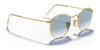 Ray-Ban ROUND METAL RB3447N Sunglasses / Arista Gold №1 / G-15 Green (3N 13.2%) / Size 50